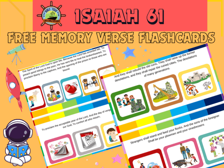 Isaiah 61 Free Memory Verse Flashcards